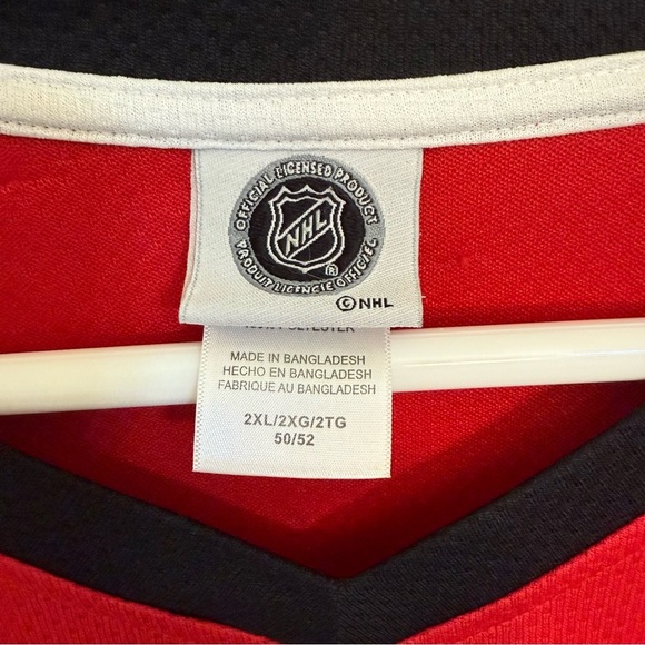 NHL red wings jersey Red and Black size 2XL hockey Detroit - Picture 3 of 12